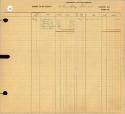 Copper Range Company Transfer Ledger 1907-1928, #035 Expenses D