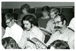 Closeup of Men Singing (Part of the NMU Historic Photographs Collection)