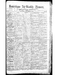 Manistique Tri-Weekly Pioneer, 1888-09-29