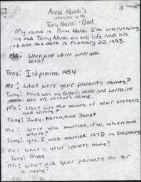 Tony Nardi Oral History Transcript, 1993