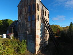 Drone's Eye View of the Champion Mine #4 Shaft House, 2017-10-11 (1 of 32)