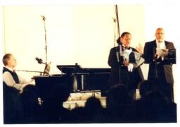 Pianist and Two Singers Performing (Part of the NMU Historic Photographs Collection)