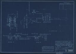 Diagram of Elevator and Location of Bearing Bolts, Baltic Stamp Mill