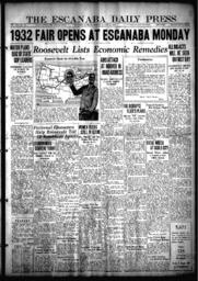 The Escanaba Daily Press, 1932-08-21