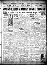 The Escanaba Daily Press, 1931-09-15