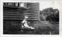 Baby on Blanket Outside