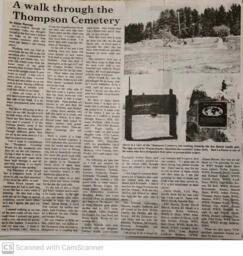 A Walk through the Thompson Cemetery