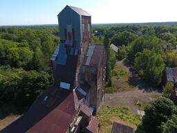 Drone's Eye View of the Champion Mine #4 Shaft House, 2018-09-03 (14 of 65)