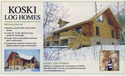 Koski Log Homes Advertisement in Log Homes Magazine