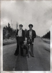 Tom Ross and Father with Shotguns and Grouse