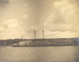 Sawmill on a lake in the Upper Peninsula