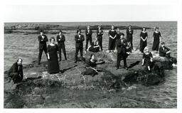 Group Portrait of Students in Matching Formal Wear at Black Rocks (Part of the NMU Historic Photographs Collection)