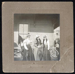 Three Women with Fancy Hats