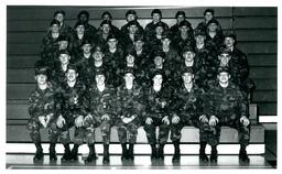 Group Portrait of ROTC Students on Bleachers (Part of the NMU Historic Photographs Collection)