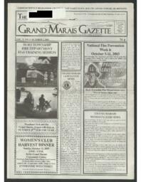 Grand Marais Gazette, 2003-10-02