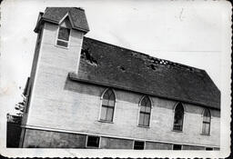 Burned Roof of Church