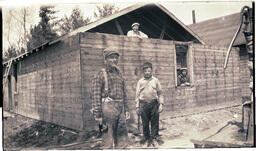 People at Construction Site, Wall Up