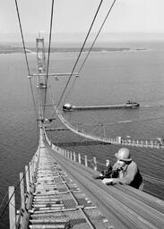 Cable spinning for Mackinac Bridge (47 of 67)