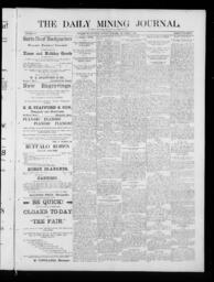 The Daily Mining Journal, 1885-12-07