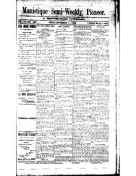 Manistique Semi-Weekly Pioneer, 1892-11-11