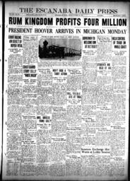 The Escanaba Daily Press, 1929-10-18