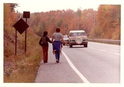 Two Competitors Hitchhiking (Part of the NMU Historic Photographs Collection)