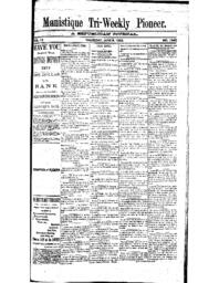 Manistique Tri-Weekly Pioneer, 1892-06-09