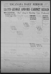 Escanaba Daily Mirror, 1922-10-19