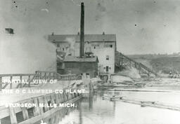 O.C. Lumber Company sawmill in Sturgeon Mills, Michigan