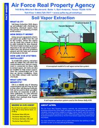 Air Force Real Property Agency Soil Vapor Extraction Fact Sheet