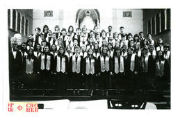 Group Portrait of Choir in a Church (Part of the NMU Historic Photographs Collection)