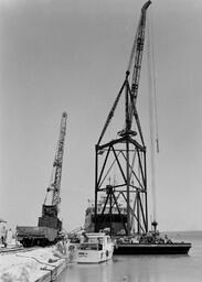 Equipment for Mackinac Bridge construction (3 of 4)