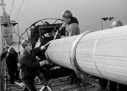 Cable spinning during Mackinac Bridge construction (12 of 33)