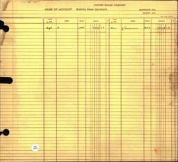 Copper Range Company Transfer Ledger 1929-1950, #074 Electric Power