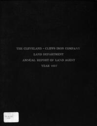 Cleveland-Cliffs Iron Company Land Department Annual Report, 1937 (Part 1)