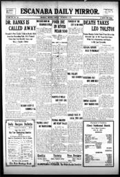 Escanaba Daily Mirror, 1910-11-21