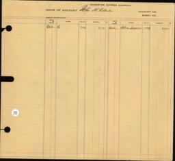 Copper Range Company Transfer Ledger 1907-1928, #033 Expenses C