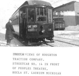 Houghton County Streetcar Number 14