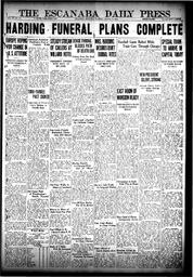 The Escanaba Daily Press, 1923-08-07