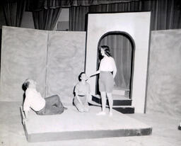 (618-03) Masquers--"Studio Three" Summer 1960: Actors Rehearsing on Stage