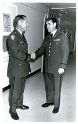 Wroth and Allen Shaking Hands (Part of the NMU Historic Photographs Collection)