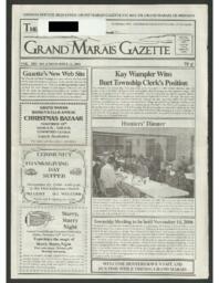 Grand Marais Gazette, 2006-11-16