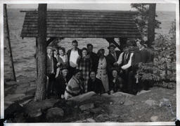 Tom and Dorotha Ross with Friends and Family at Lake