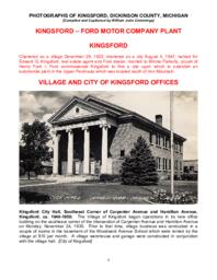 Photographs of Kingsford, Dickinson County, Michigan