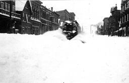 Plowing Snow with Streetcar