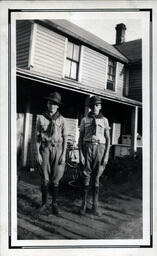 Young Tom Ross and Friend in Boy Scout Uniforms