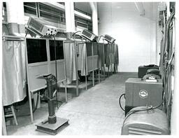 View of Empty Welding Booths (Part of the NMU Historic Photographs Collection)