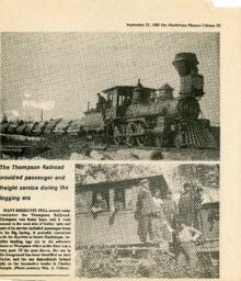 Thompson Railroad Newspaper Article (1 of 2)