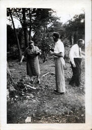 Woman with Watermelon and Man with Drink