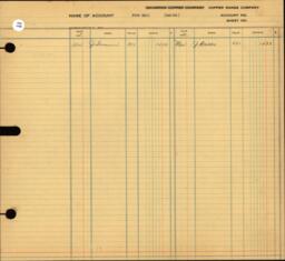 Copper Range Company Transfer Ledger 1929-1950, #026 Expenses F